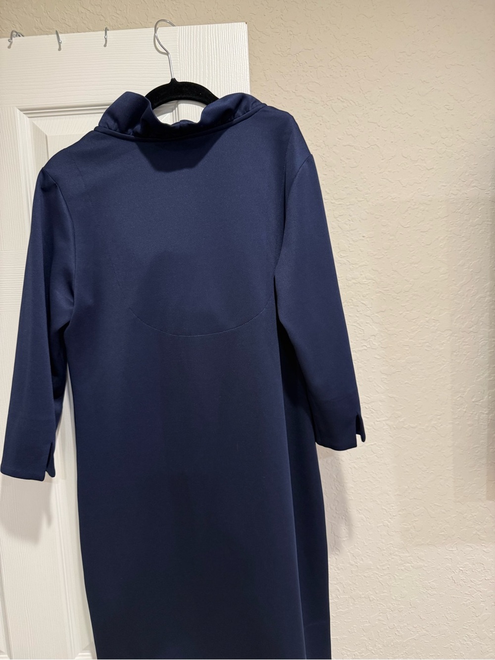 Gretchen Scott Designs Navy Ruffle-Collar Dress - Picture 7 of 9